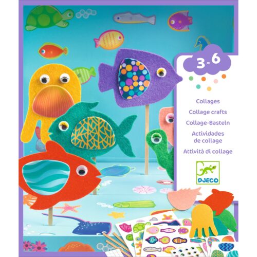 Activité de collage Joyeux aquarium