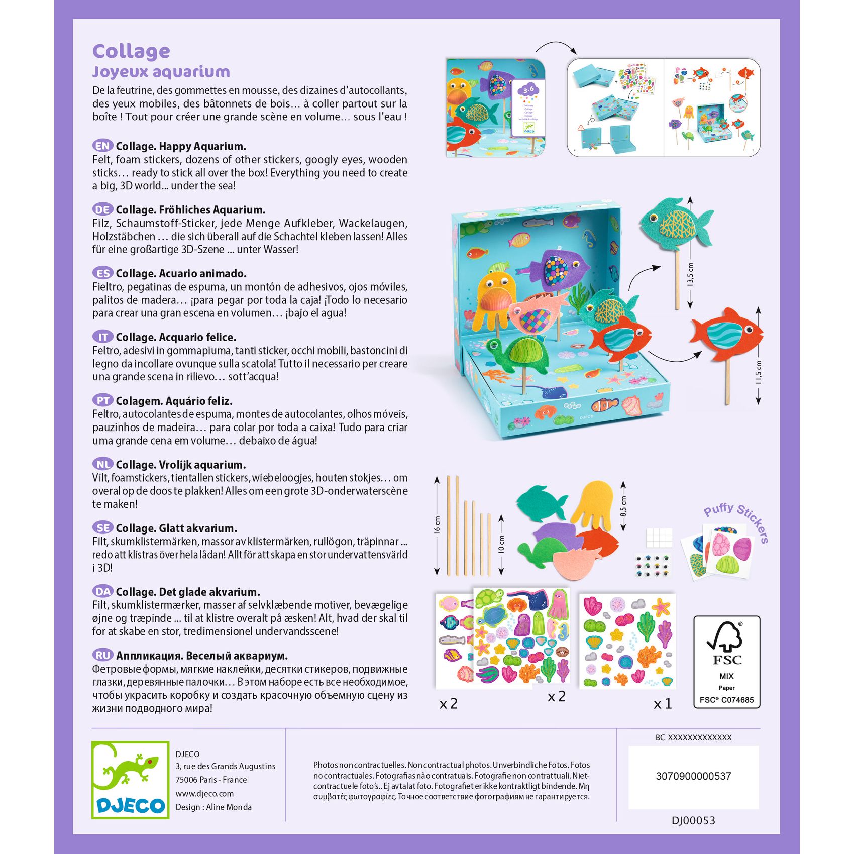 Activité de collage Joyeux aquarium – Image 7