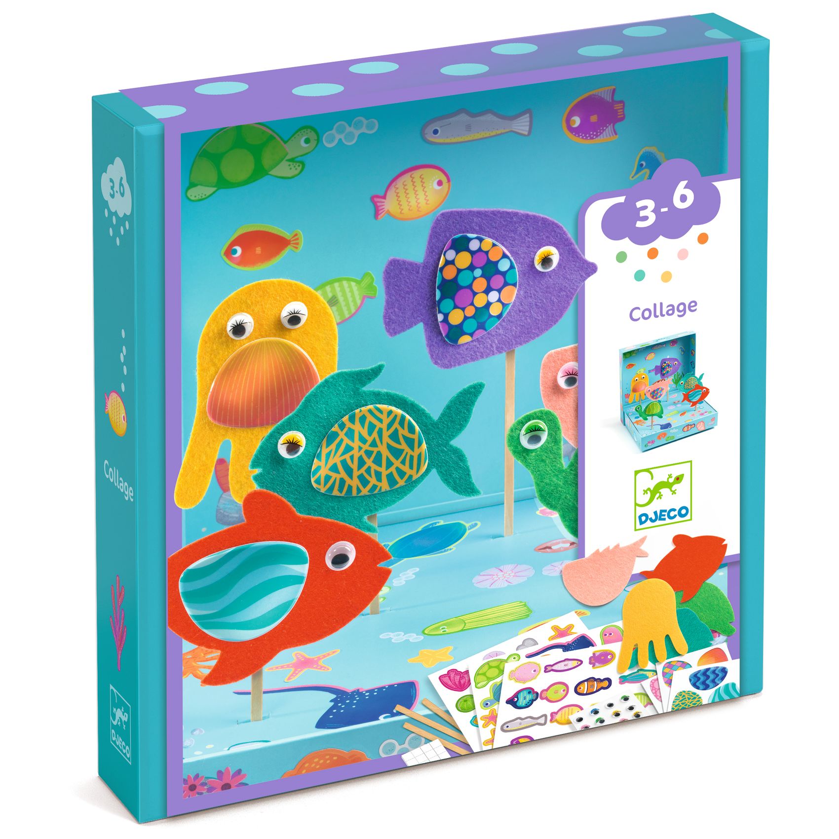 Activité de collage Joyeux aquarium – Image 2