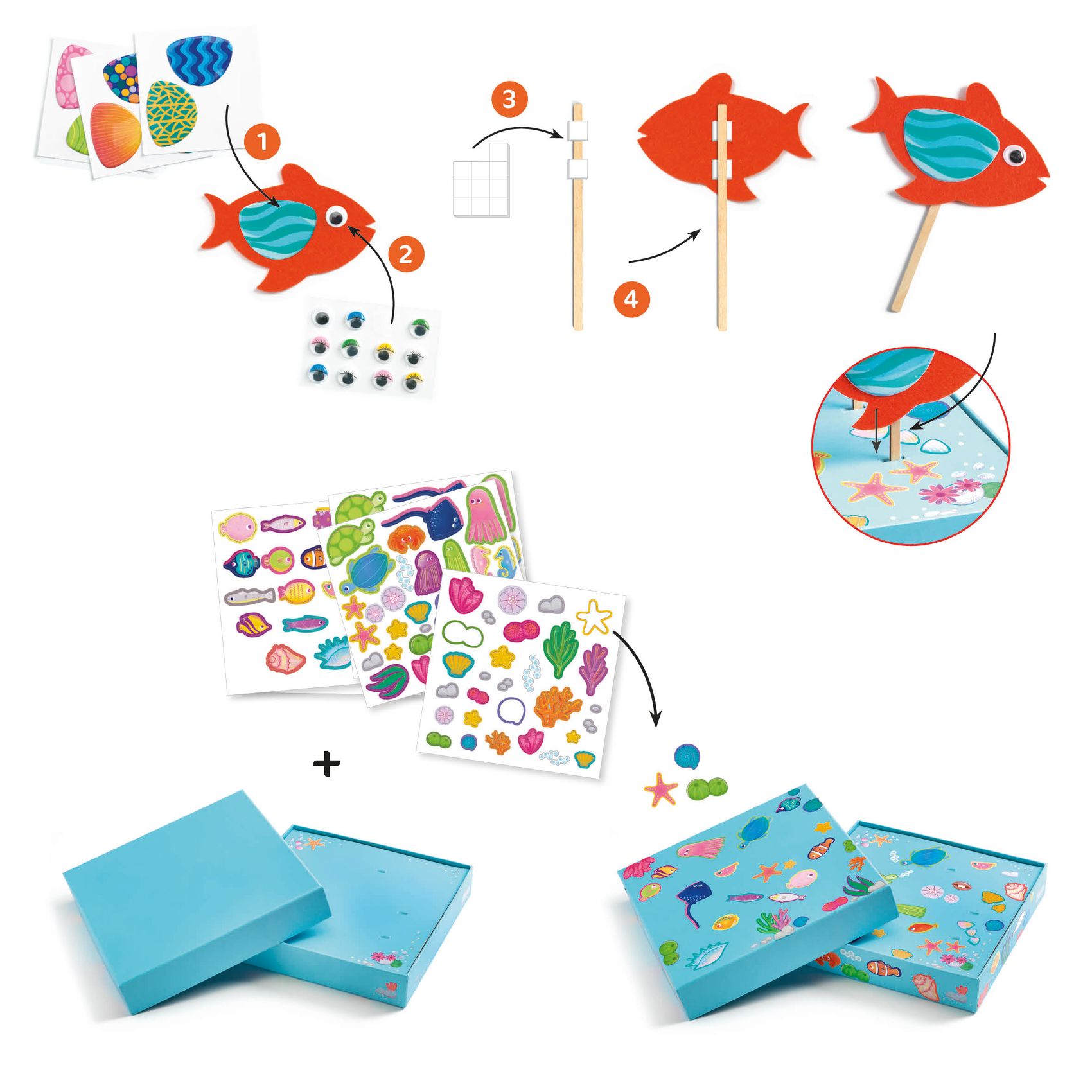 Activité de collage Joyeux aquarium – Image 4