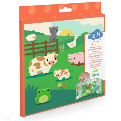Stickers épais et repositionnables Les animaux de la ferme – Image 2