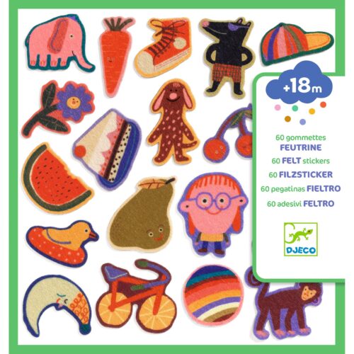 60 gommettes en feutrine Les rigolos !