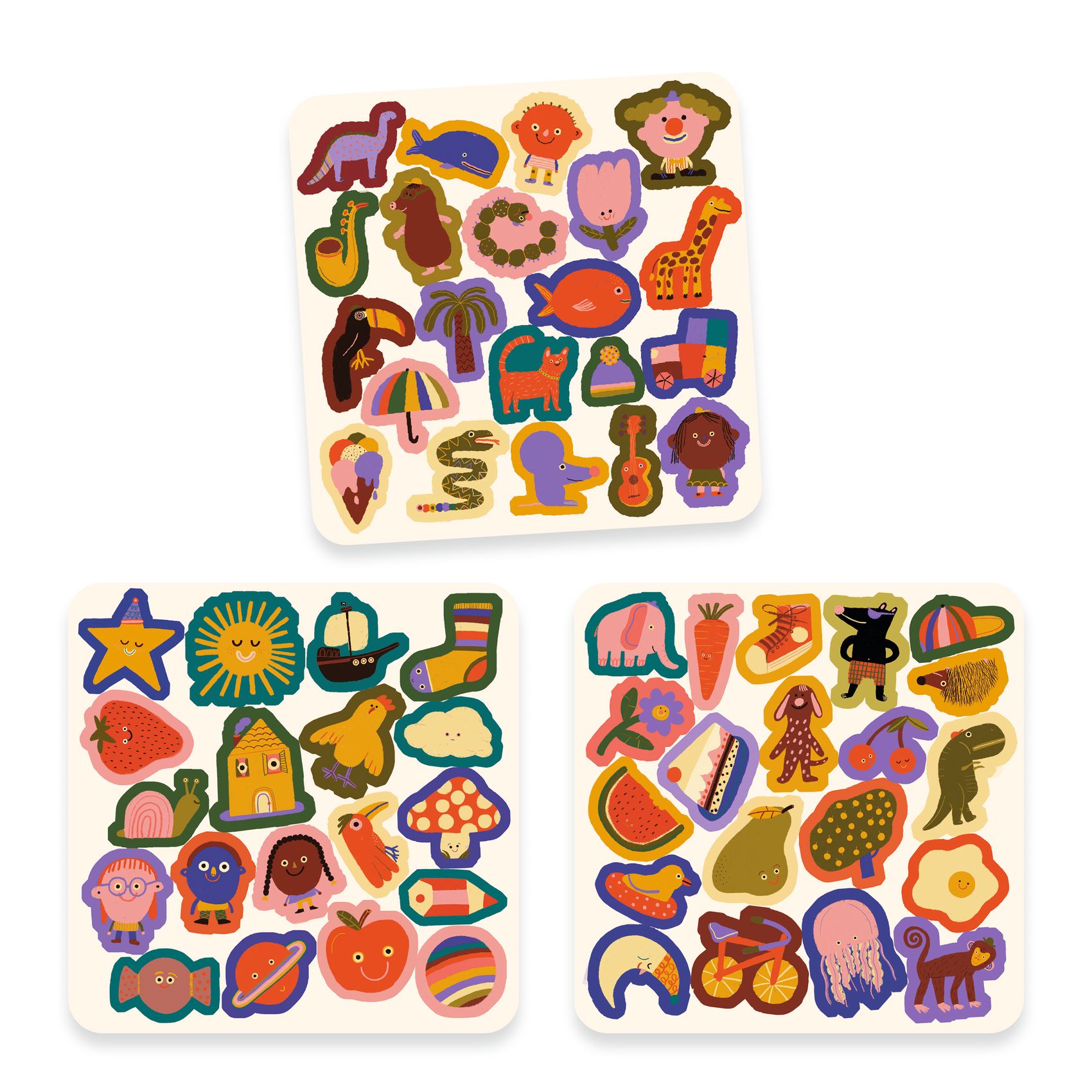 60 gommettes en feutrine Les rigolos ! – Image 3