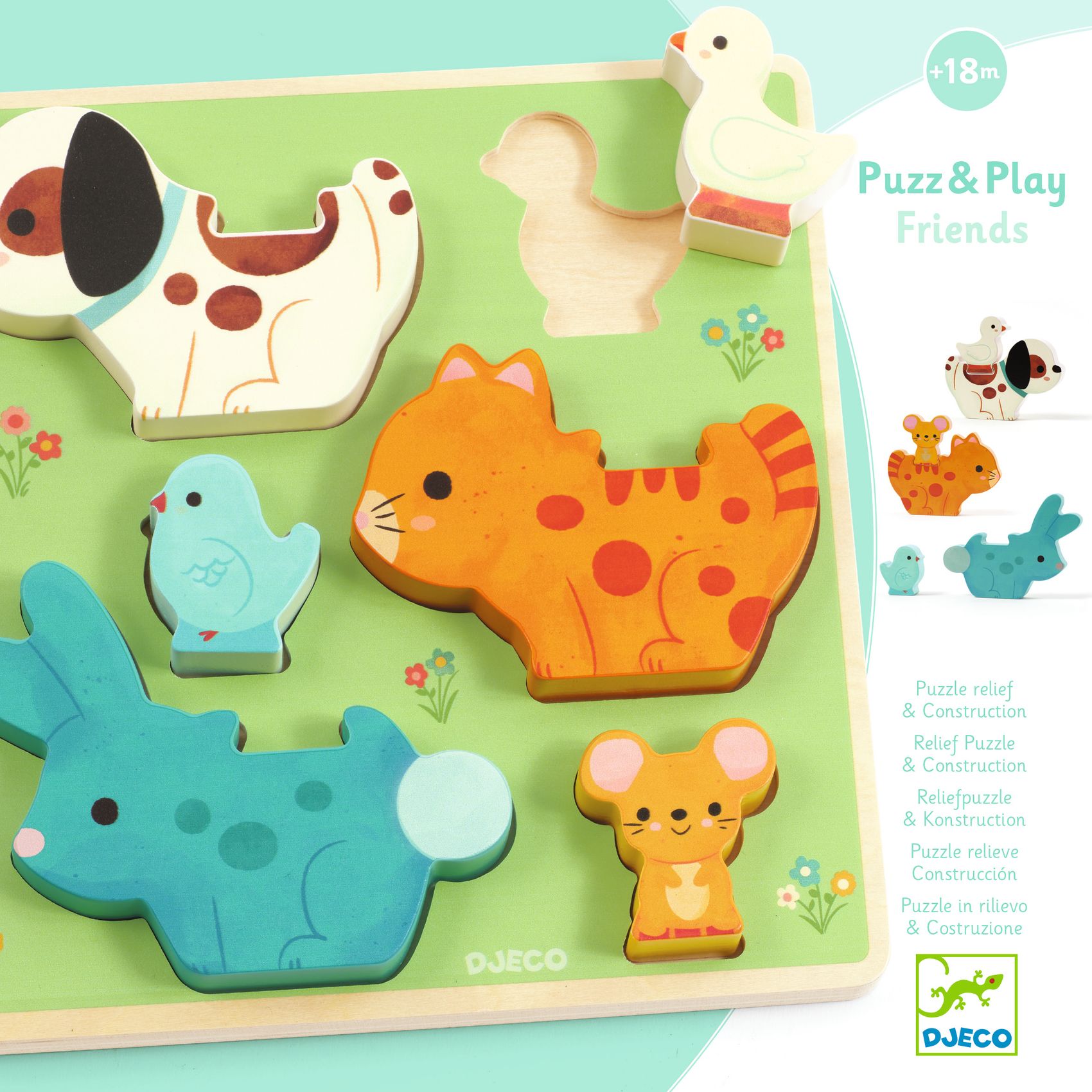 Puzzle en bois Puzz & Play Friends