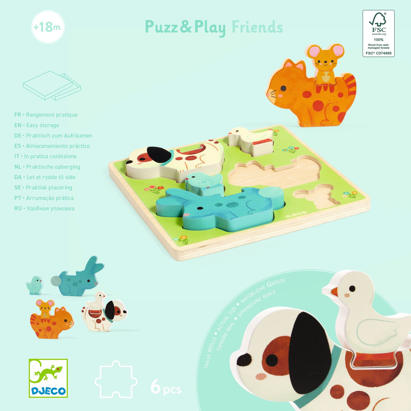 Puzzle en bois Puzz & Play Friends – Image 7
