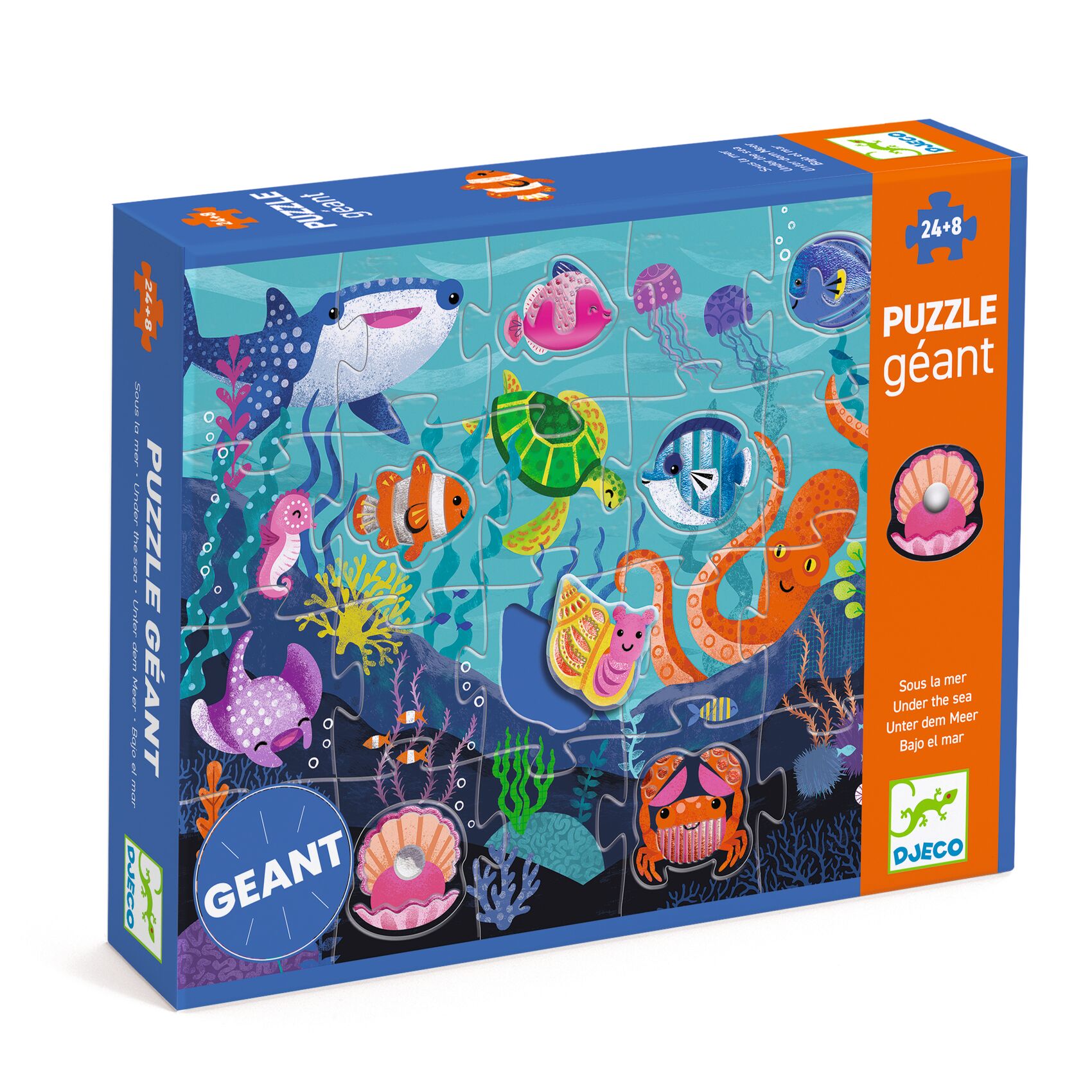 Puzzle Géant Sous la mer 24 + 8 pcs – Image 2