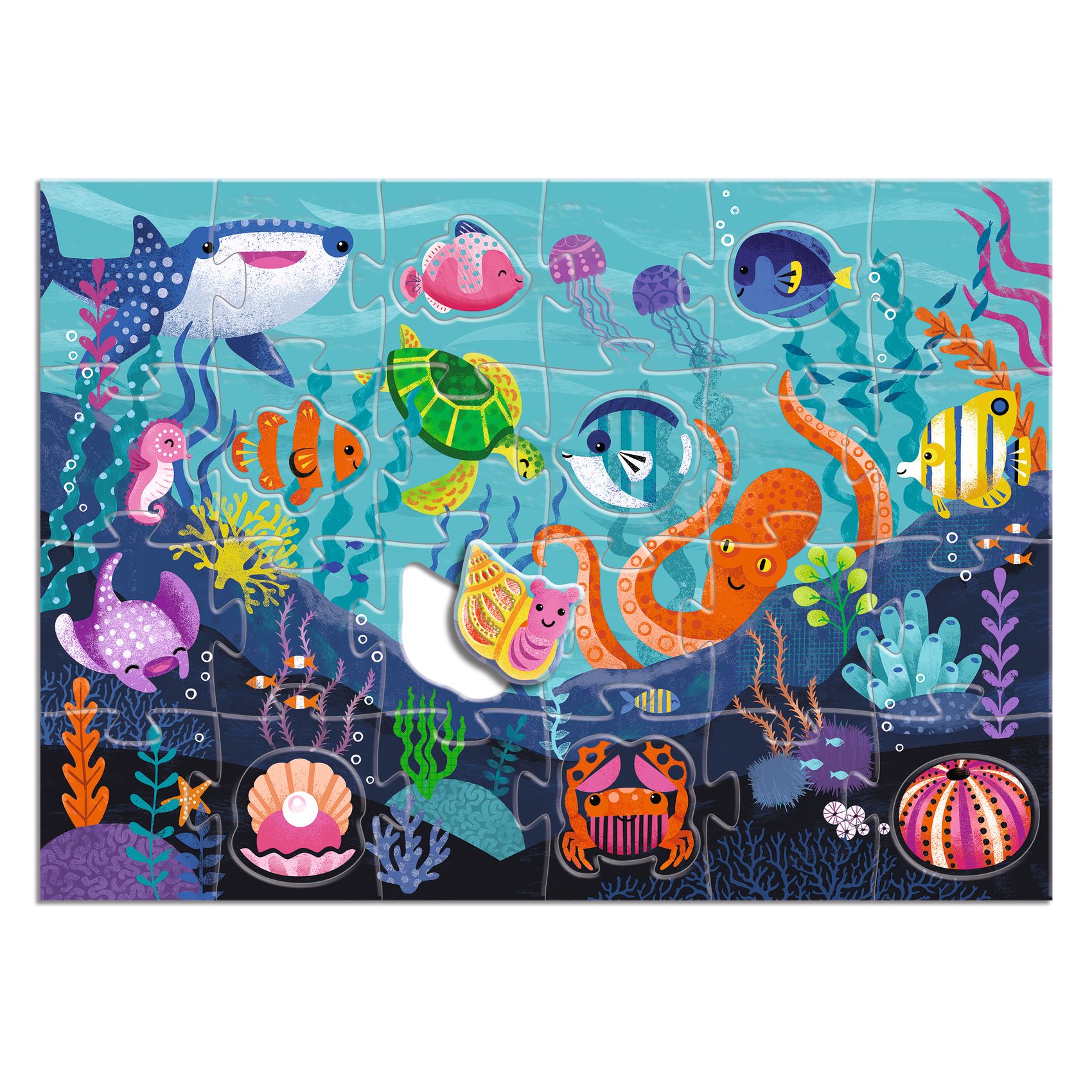 Puzzle Géant Sous la mer 24 + 8 pcs – Image 7