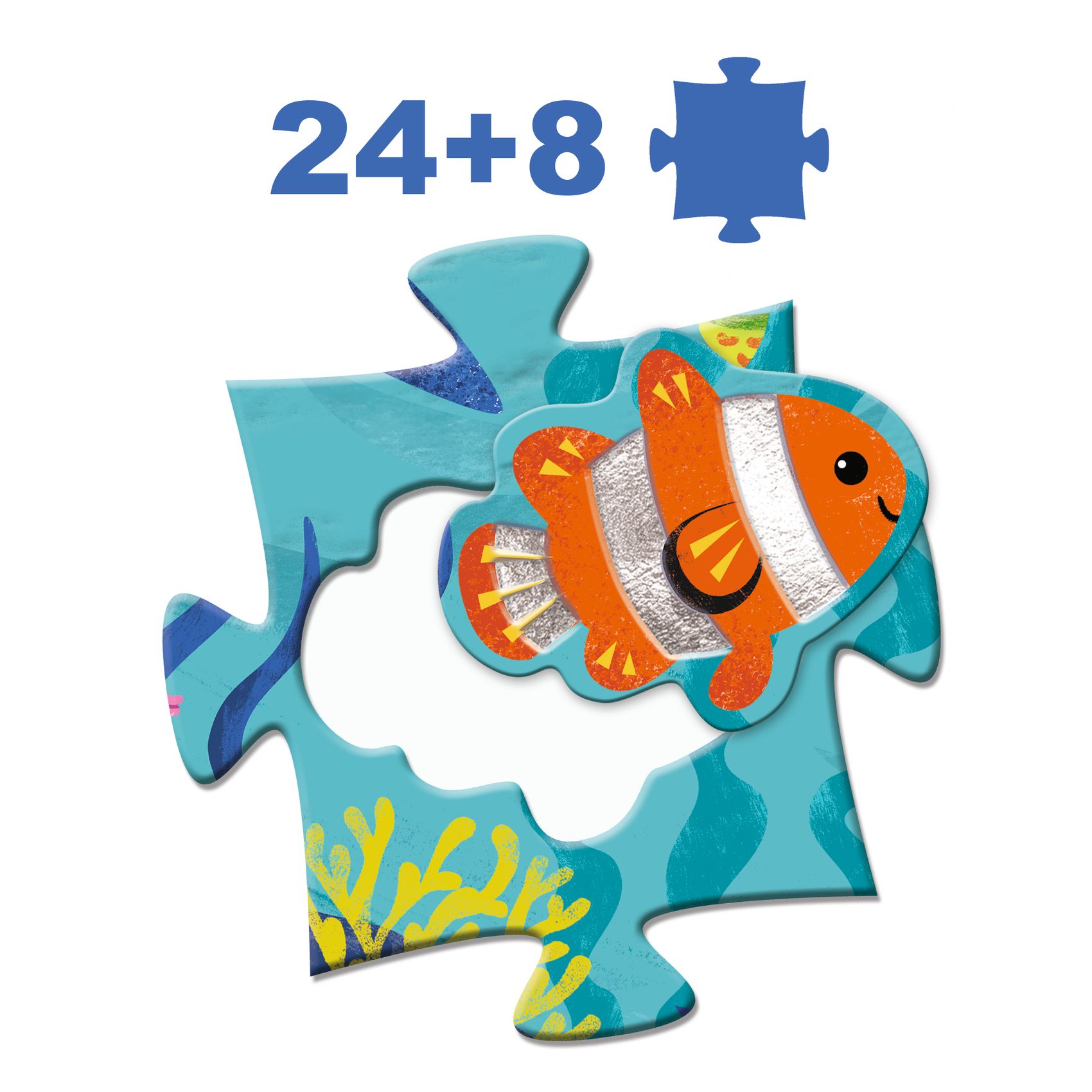 Puzzle Géant Sous la mer 24 + 8 pcs – Image 4