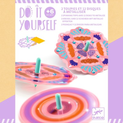DIY 12 toupies à personnaliser Flower Power
