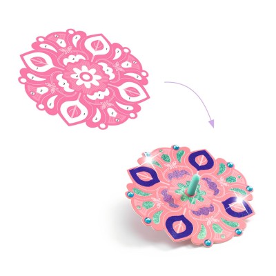 DIY 12 toupies à personnaliser Flower Power – Image 3