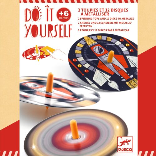 DIY 12 toupies &agrave; personnaliser Hypno cosmos