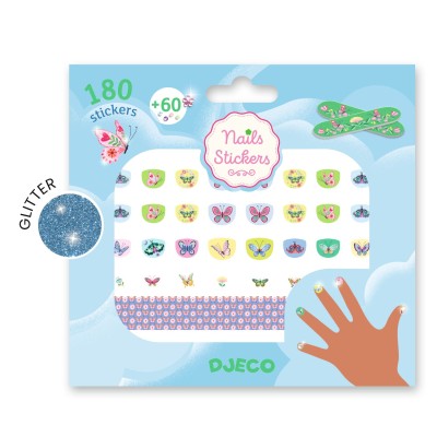 120 STICKERS POUR ONGLES PAPILLONS DE PRINTEMPS