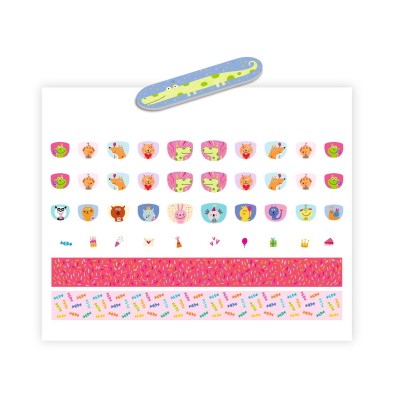 120 STICKERS POUR ONGLES Joyeux Anniversaire – Image 2