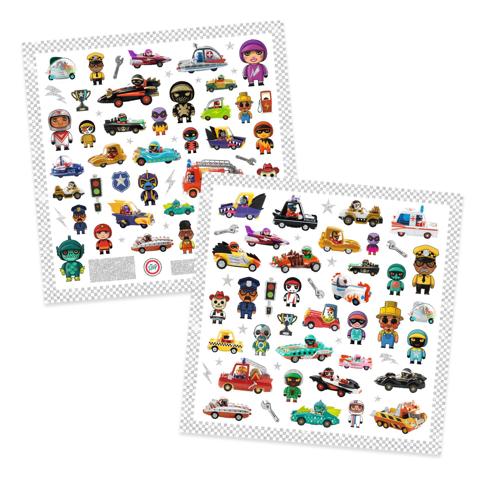160 stickers Le monde des CRAZY MOTORS – Image 3