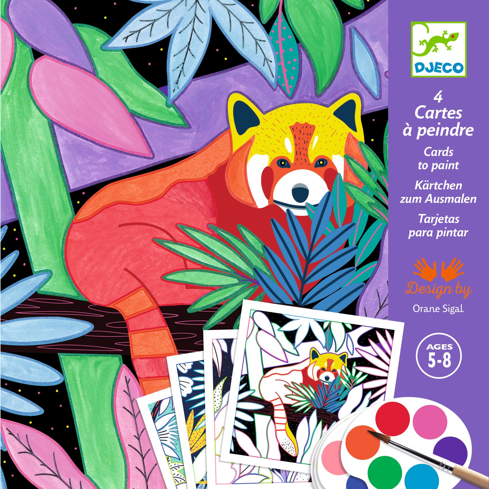 Cartes peinture magique Selva