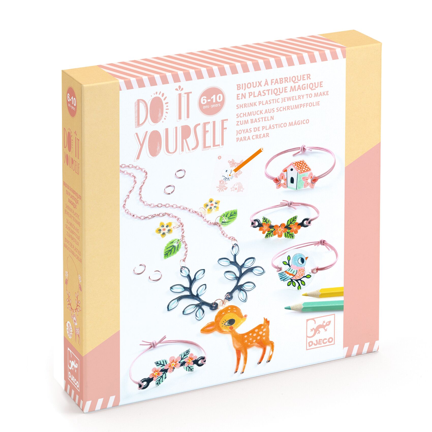 DIY kit créatif bijoux Le faon et l'oiseau – Image 2