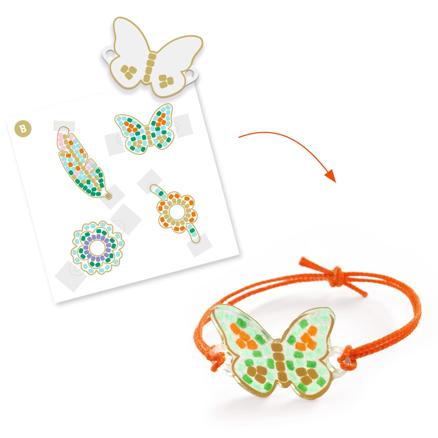 DIY kit bijoux à fabriquer Plume et Lotus – Image 4