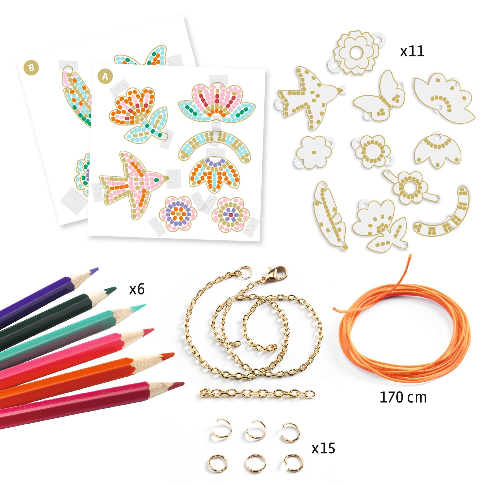 DIY kit bijoux à fabriquer Plume et Lotus – Image 3